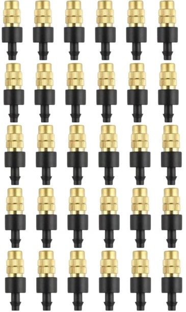 Spark 30 Pack Drip Irrigation Spray Emitters, Adjustable Atomizing Cooling Nozzle garden