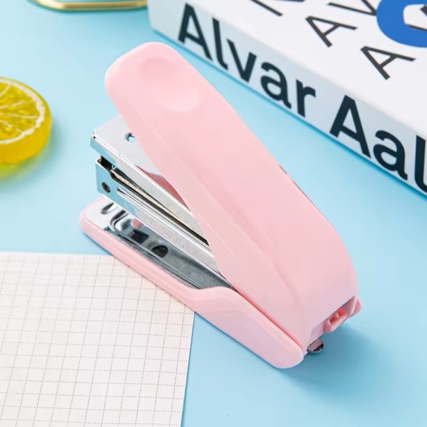 Eviqe Office /Students Stationery Decorative Metal Stapler - Pink Stapler Pin Remover
