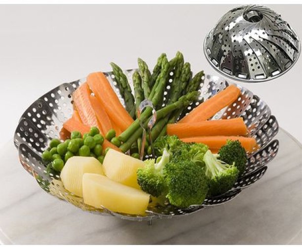 top sale trader Expandable Stainless Steel Vegetable Steamer Steamer