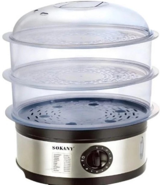 EverythingMART 650W 11 Litre 3 Tier Electric Food Steamer Steamer