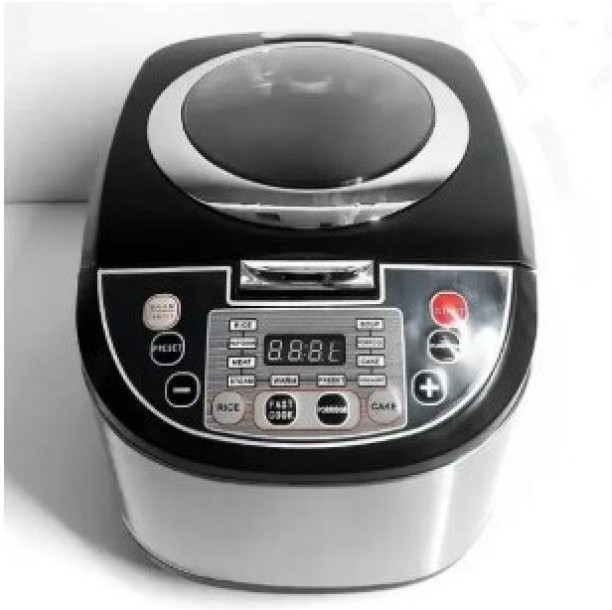 SILVER CRAST Electric Rice Cooker Slow Cooker Steamer