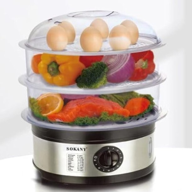 SOKANY 3 Layer Steamer Pot Steamer