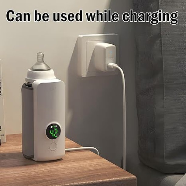 MTL Rechargeable Portable Baby Bottle Milk Warmer with Digital Display - 1 Slots