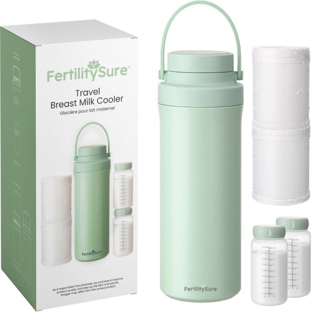 FertilitySure Portable Breast Milk Cooler for Travel - 2 Slots