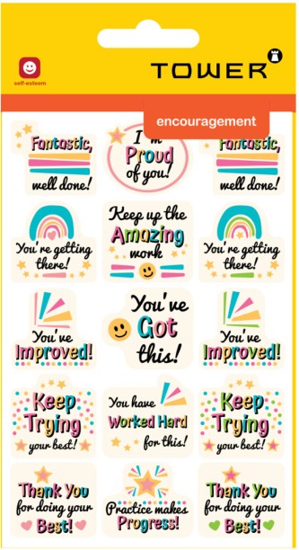Tower 10 cm Progress Self Adhesive Sticker