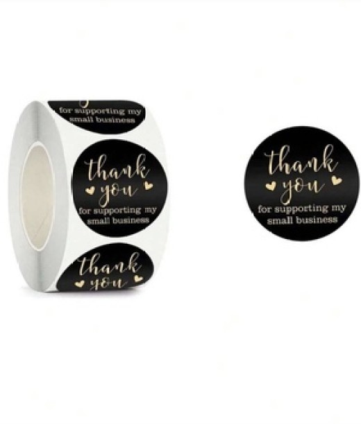 none 5.5 cm Thank you sticker Self Adhesive Sticker