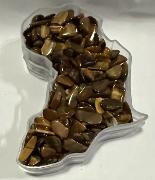 Mixed small Gemstones Africa Small Tiger Eye Gemstones Polished Rectangular Sandstone Stone