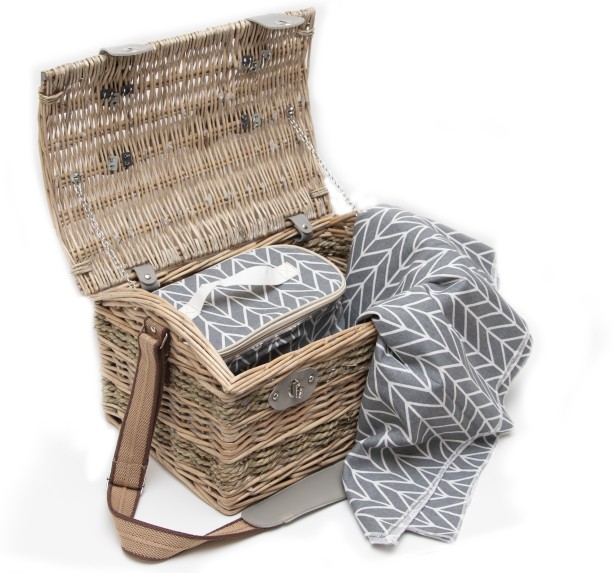 Yuppie gift baskets picnic baskets Bamboo Classic picnic product Storage Basket