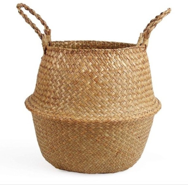 Sub Urban Decor Seagrass Planter Belly Basket Storage Basket
