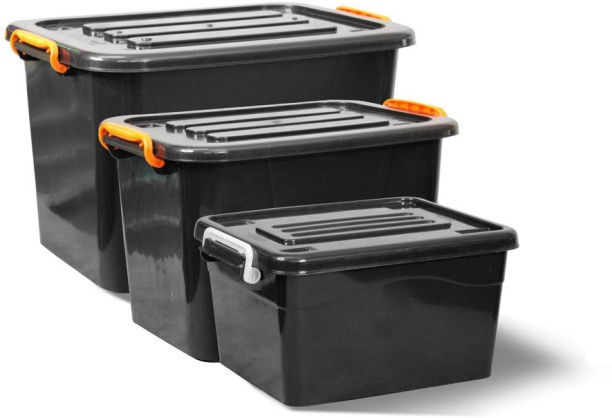 Nuware Plastic 3 PCS Storage Box Combo Storage Basket