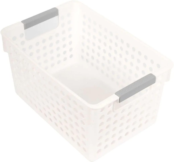 WOODLY Plastic Storage Organiser, 270mm x 180mm x 140mm Storage Basket