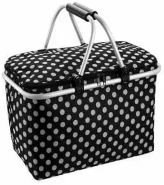 Perfect Dealz Microfibre Large Bag Collapsible Picnic Basket Storage Basket