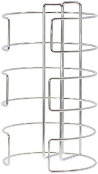 HomewareOnline Multi-Purpose Toilet Roll Storage and Paper Towel Holder - Chrome Storage Box