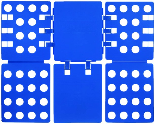 Heartdeco Large Adjustable Clothes Folders T-Shirts Folding Boards-Blue Pullout Organizers