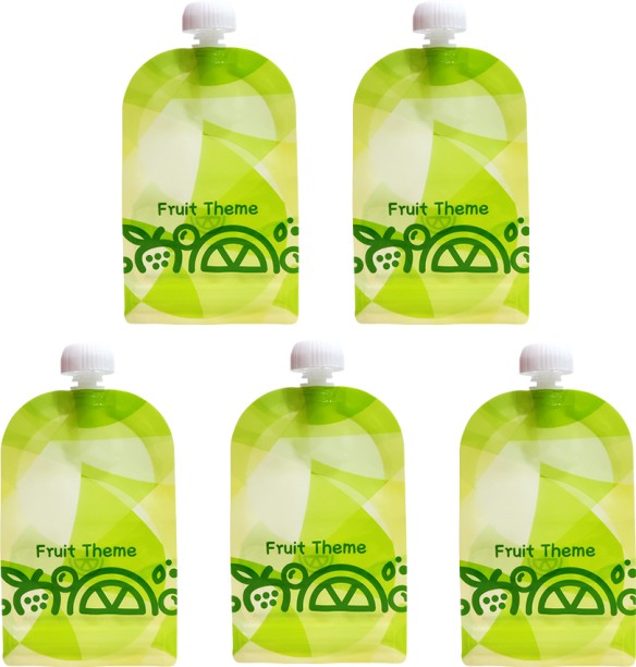 chenshia Reusable Baby Puree Food Pouch Plastic Storage Pouch