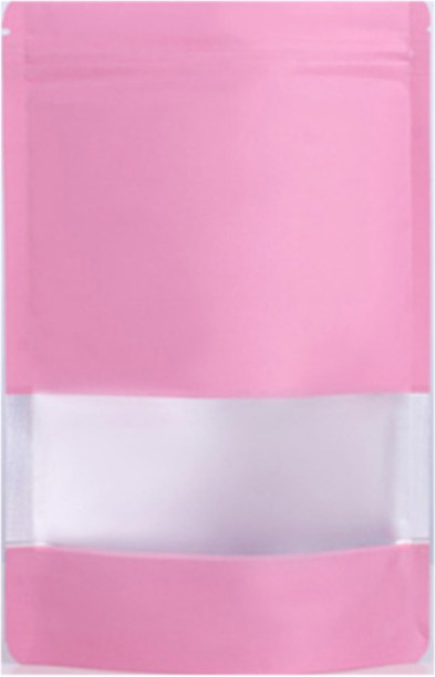 Miss Bliss Imports Resealable Colour Holographic Stand up Pouch Gift Package 15x22cm 200 PK - Pink Plastic Storage Pouch