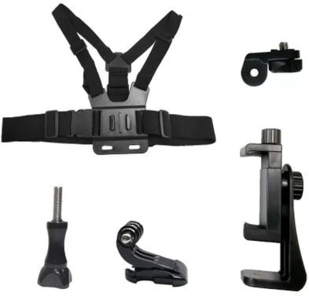 SA TRADE Universal Cell Phone or Action Camera Chest Mount Harness Strap Resistance Band