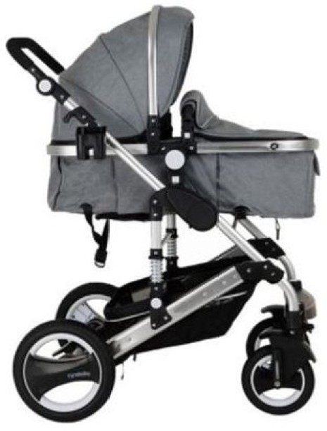 Belecoo Baby Stroller 2 in 1 Foldable Pram-grey Stroller Pram