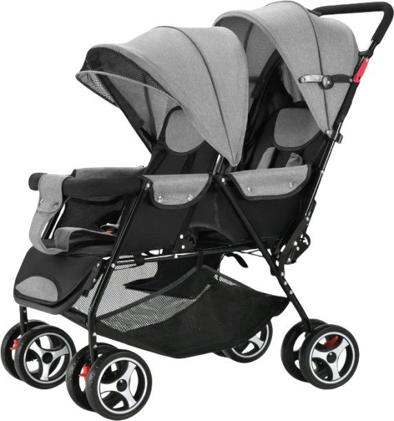 UMI High-quality baby stroller twin lightweight travel system - Grey Stroller Pram