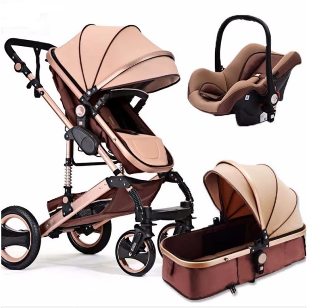 Belecoo 3 in 1 Baby Stroller + Car Seat /baby Stroller Stroller Pram