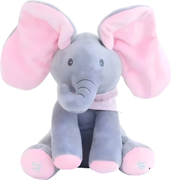 Generic Soft Elephant Plush Doll – Cuddly Baby & Toddler Toy Pink  - 22x17x17