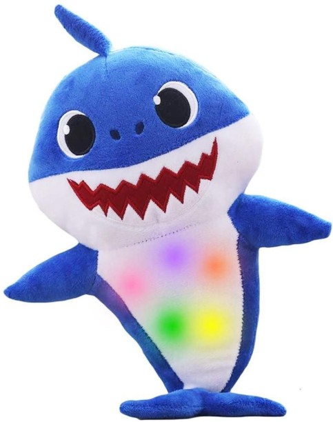 Lihle Baby Shark Soft Singing Light Up Plush Toy  - 20