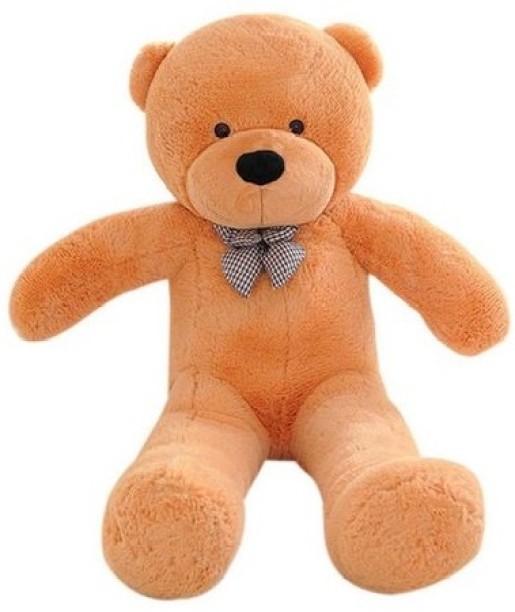 TANOTIB Cuddly Plush Teddy Bear With Bow -Tie – Mustard  - 60cm