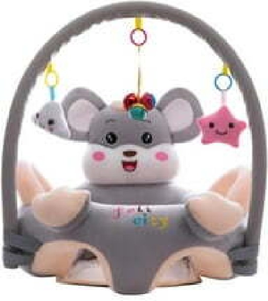 selam beauty Baby Sofa Support Seat Plush Learning To Sit Chair with Rod  - Small