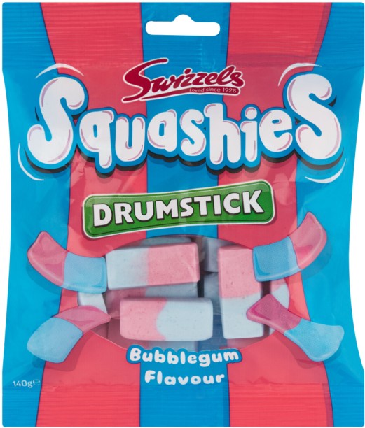 Swizzels Drumstick Squashies Bubblegum Jelly Sweets