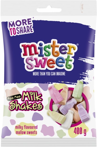 Mister Sweet Moo Moo Milkshake Milky Flavoured Mallow Milky Marshmallow