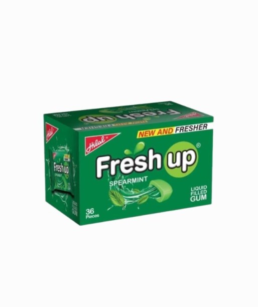 HILAL FRESH UP BUBBLE GUM CENTRE FILLED CANDY Bubblegum