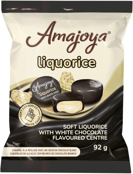Amajoya Soft Liquorice White Chocolate Toffee