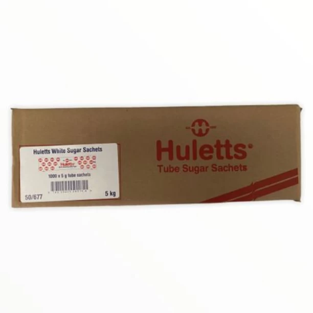 Huletts White Sugar Tubes (1000 x 5g Tube Sachets) White Sugar