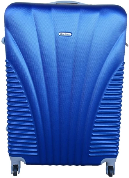 SMTE Blue Star 1 Piece Hard Outer Shell Luggage 24 Cabin Suitcase 4 Wheels - 30 inch