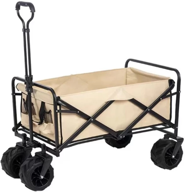 Mhome Foldable CampingTrolley Cart Case 4 Wheels - 35 inch