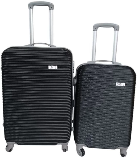SMTE 2 Piece Hard Shell Luggage Set Cabin Suitcase 4 Wheels - 24 inch