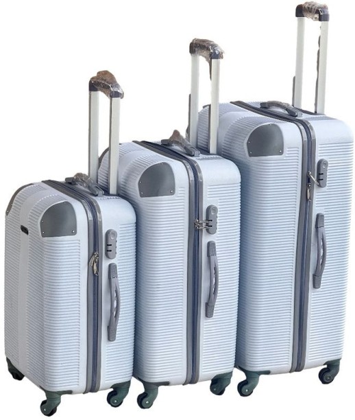 Generic 3 Piece Luggage Set- Hard Shell Light Weight Suitcase Cabin & Check-in Set 4 Wheels - 28 inch