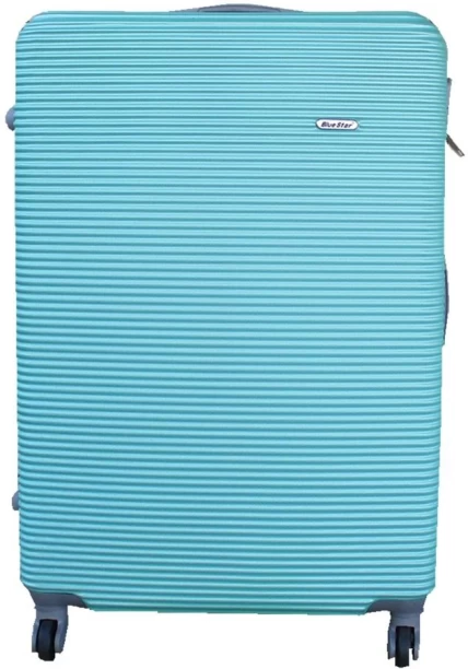 SMTE - Blue Star 1 Piece Hard Outer Shell Luggage 28" - Apple Green Check-in Suitcase 4 Wheels - 28 inch