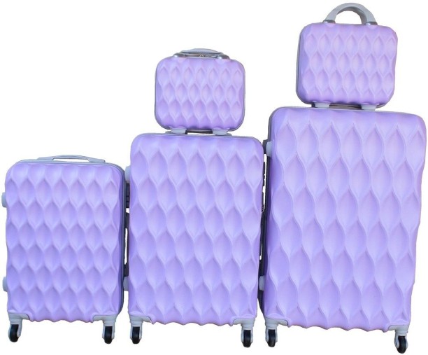 Mooistar MS 823 5 Piece - Purple Cabin & Check-in Set 4 Wheels - 32 inch