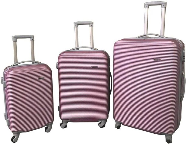 SMTE - Blue Star 3 Piece Hard Outer Shell Luggage Set: 28inch - 29inch - 30inch-31inch sets - 71 cm Cabin & Check-in Set 4 Wheels - 31 inch