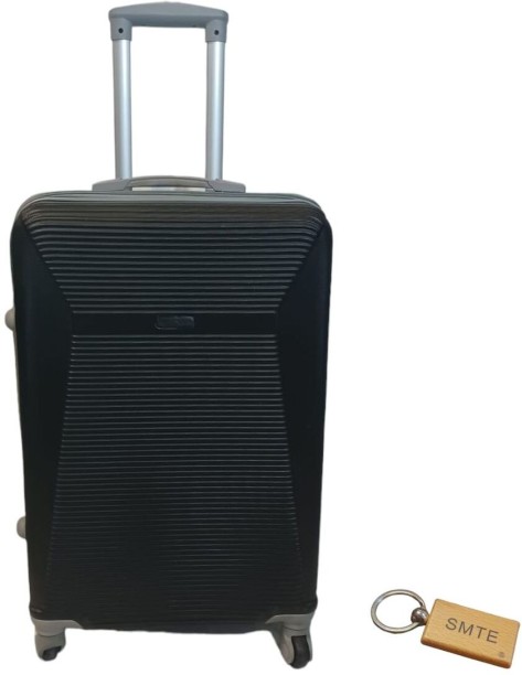 SMTE Durable Elegance: ABS Suitcasel Large 75Cm - 1 Piece - Black Check-in Suitcase 4 Wheels - 27 inch