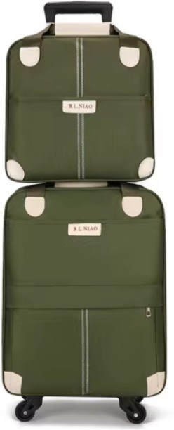 SM Carry On Luggage Set, 18"+14" Lightweight Airline Approved Carry On Suitcase with Spinner Wheels, Durable Luggage with Duffel Bag for Business and Travel Check-in Suitcase 4 Wheels - 18 inch