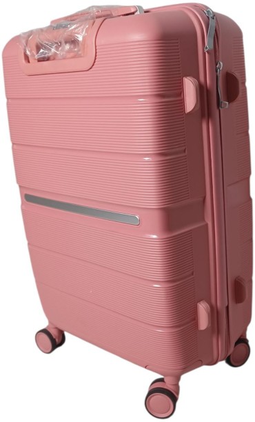 SMTE 30-Inch Unbreakable Polypropylene Suitcase – Pink Suitcase 4 Wheels - 30 inch