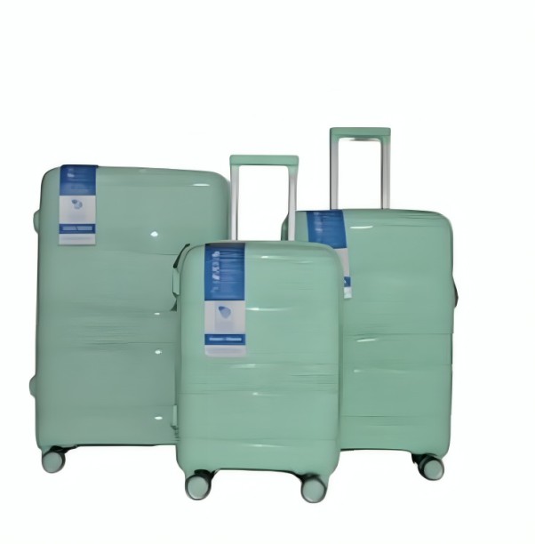 SMTE PPP 2801 3-Piece Hard Shell Luggage Set – Green Cabin & Check-in Set 4 Wheels - 28 inch