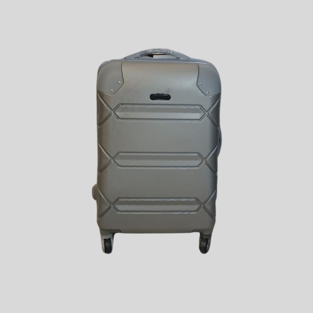 SMTE Durable Elegance: Smart and Stylish Travel ABS Suitcase Large 75cm - Silver Cabin Suitcase 4 Wheels - 29 inch