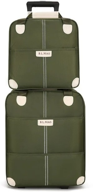 BLNIAO 4 Wheels Luggage with Handbag Set Suitcase Spinner Softshell lightweight Softside Expandable Rolling Travel Luggage Sets Check-in Suitcase 4 Wheels - 12 inch