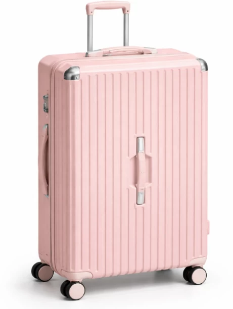 Shinestar Travel Luggage Bag 24" Pink - [ 60cm] Suitcase 4 Wheels - 24 inch