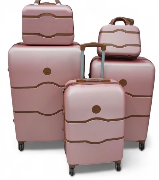 Saviola 5-Piece Suitcases Travel Trolley Luggage Set – Durable, Stylishand Functional Cabin & Check-in Set 4 Wheels - 40 inch