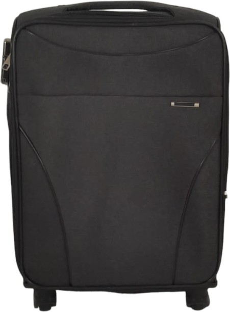 SMTE Quality Trolley 1 PIece Fabric Travel Luggage Spinner Suitcase Set - 75 cm Check-in Suitcase 4 Wheels - 29 inch