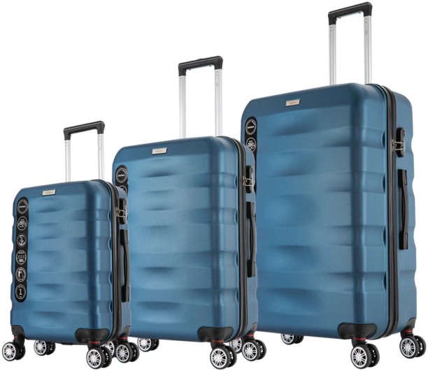 Mykonos ABS Trolley Set 3 Piece Luggage Set 4 Wheels - 28 inch